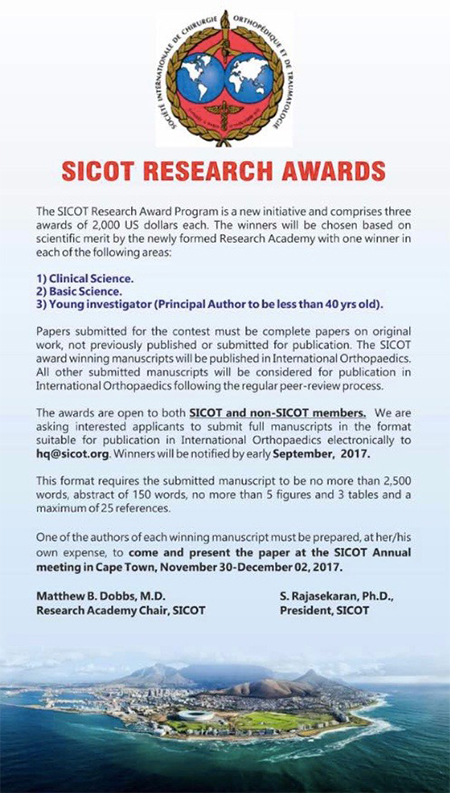 Sicot Research Awards